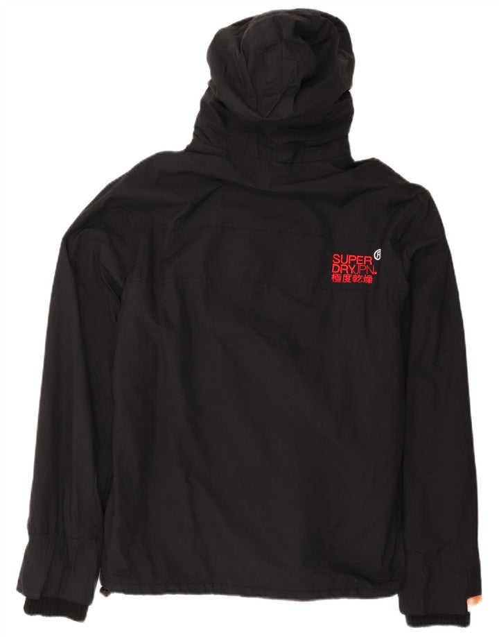 Superdry Chaqueta Cortavientos Gráfica para Mujer UK 44 Mediano Negro