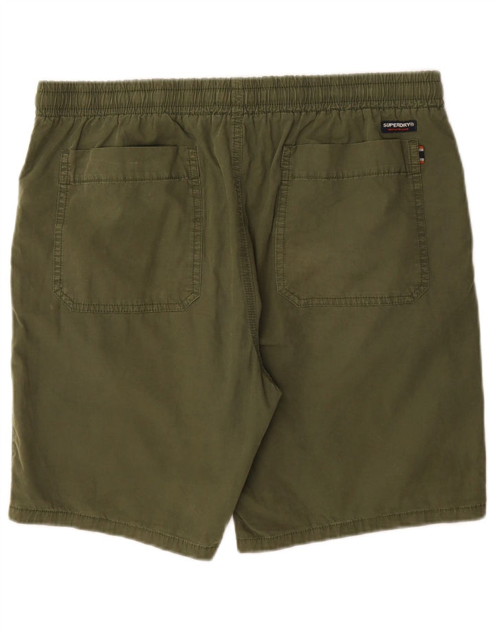 Superdry Chinos Cortos Para Hombre Grande W34 Algodón Caqui