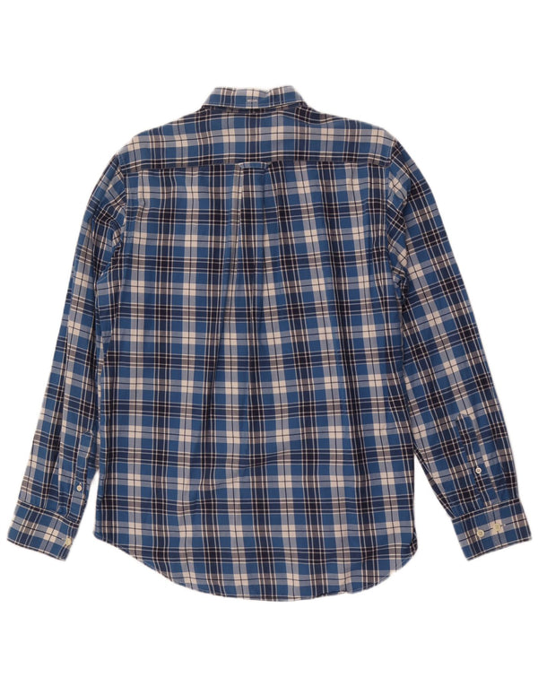 Camisa Gant Regular Fit De Algodón A Cuadros Azul Medio |