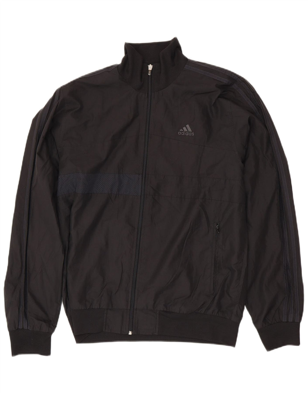 ADIDAS Chaqueta de chándal para hombre UK 42/44 Grande Poliéster negro