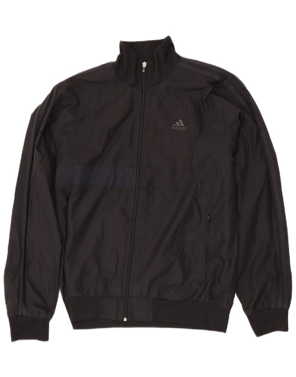 ADIDAS Chaqueta de chándal para hombre UK 42/44 Grande Poliéster negro
