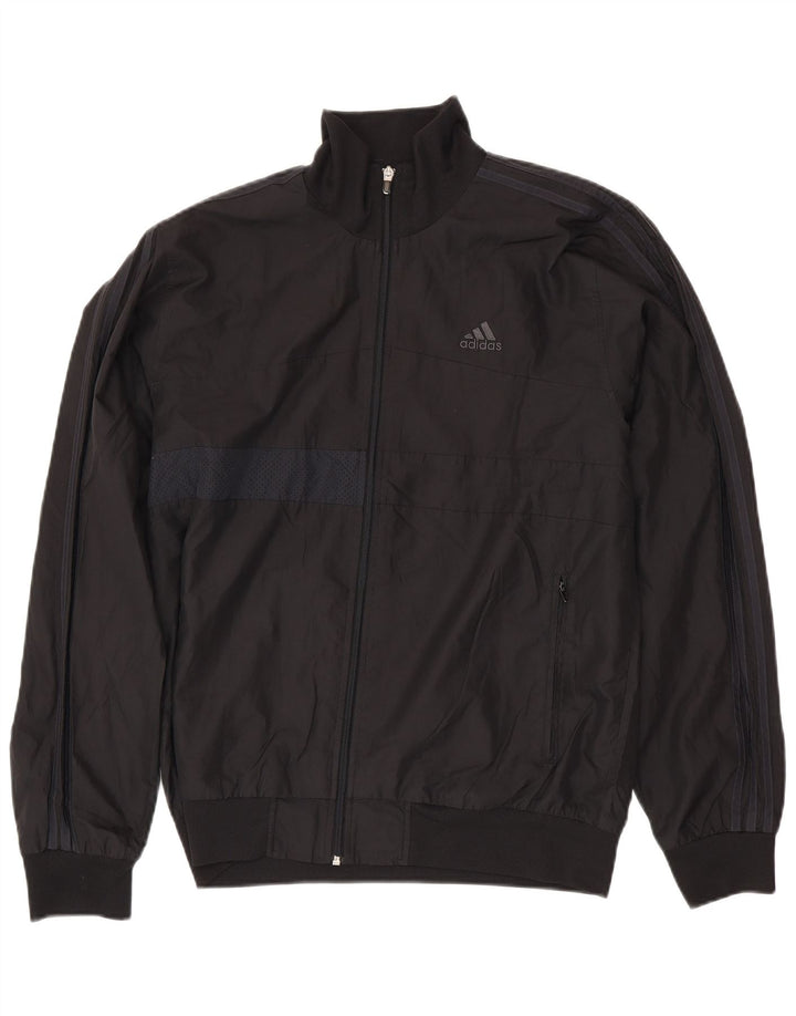 ADIDAS Chaqueta de chándal para hombre UK 42/44 Grande Poliéster negro