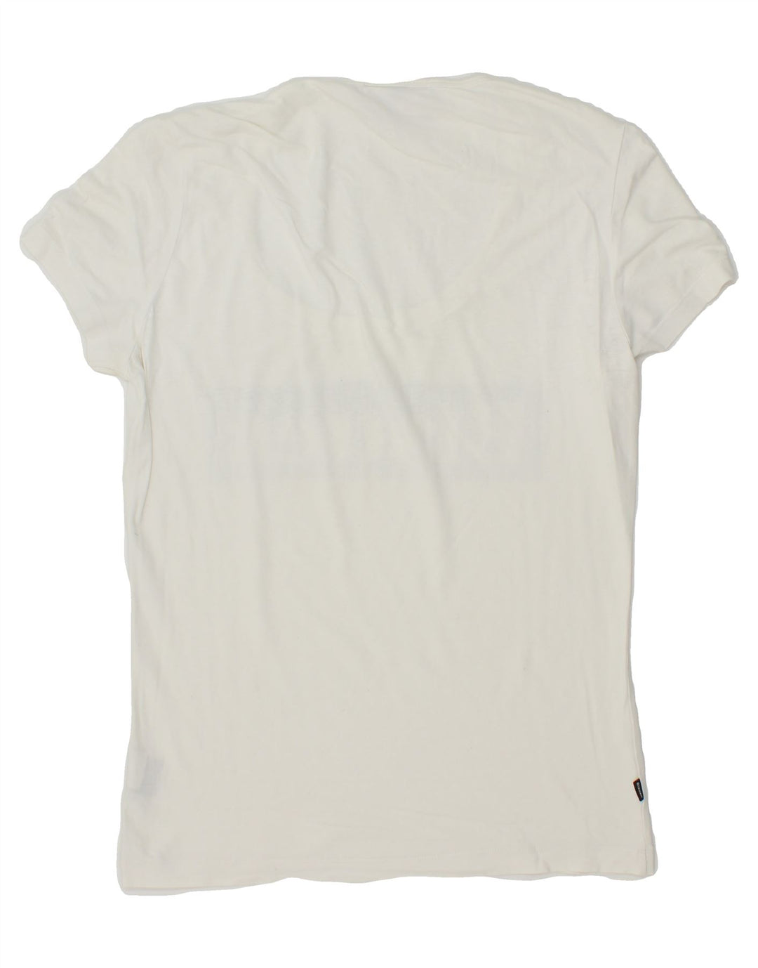 BLAUER Womens Graphic T-Shirt Top UK 10 Small White Cotton Vintage Blauer and Second-Hand Blauer from Messina Hembry 