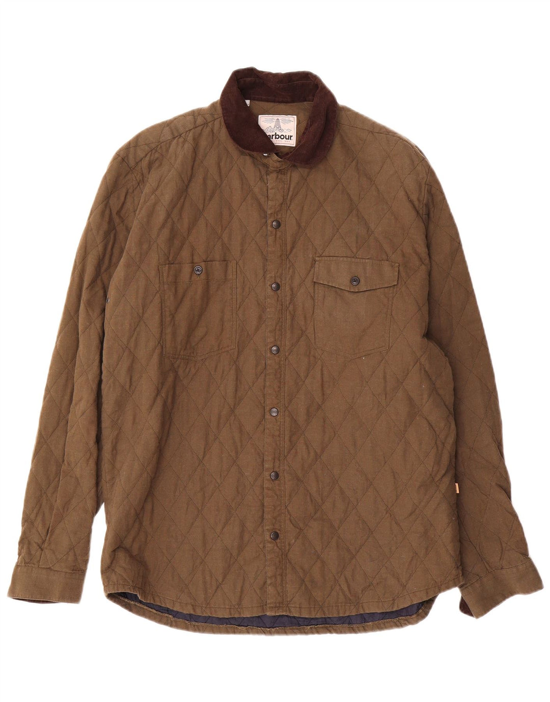 Barbour Chaqueta acolchada para hombre Reino Unido 40 Grande Algodón caqui