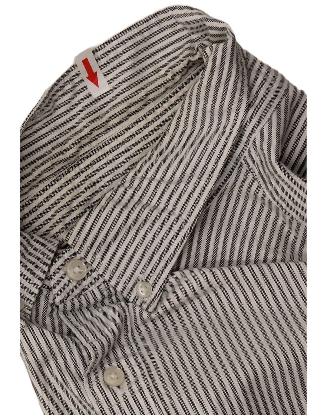 J. CREW Camisa Oxford Slim Fit para hombre de algodón a rayas gris medio