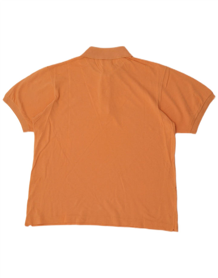 Polo Lacoste para hombre talla 5 grande algodón naranja