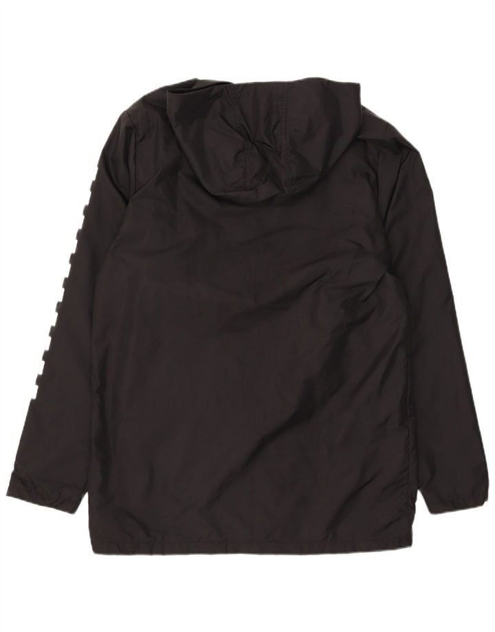 Vans Chaqueta impermeable con capucha y gráfico para hombre UK 38 Medium Black Nylon