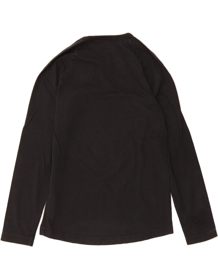 ADIDAS Mens Graphic Top Long Sleeve Small Black Cotton Vintage Adidas and Second-Hand Adidas from Messina Hembry 