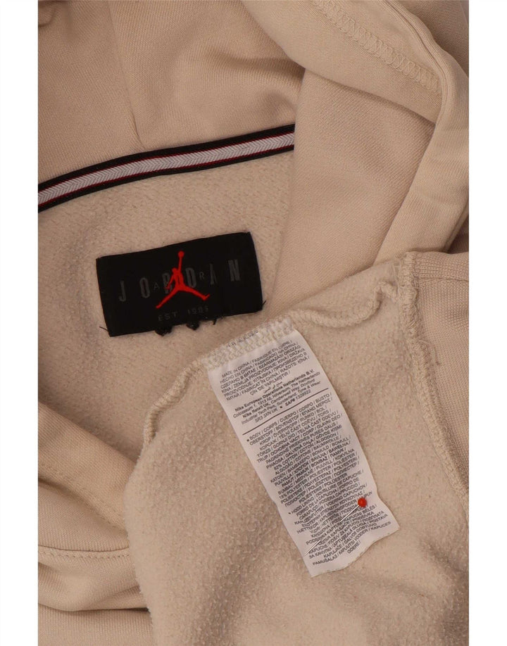 Jordan - Sudadera con capucha para hombre, talla grande, algodón beige