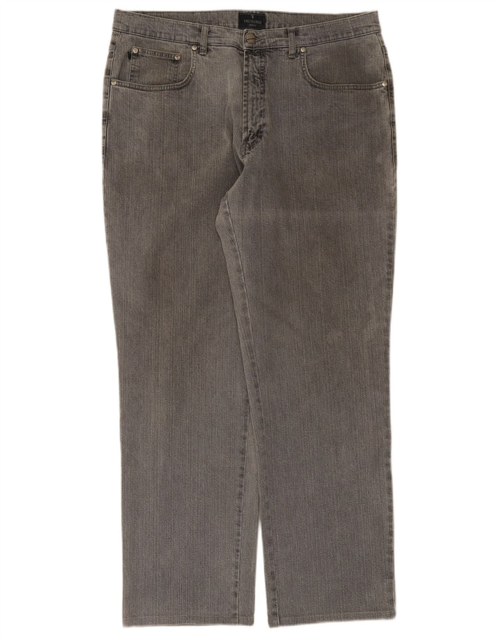 Vaqueros Trussardi Hombre Rectos W36 L31 Gris Algodón