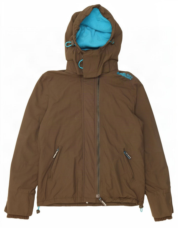 Superdry Chaqueta Cortavientos Gráfica para Mujer UK 44 Caqui Mediano