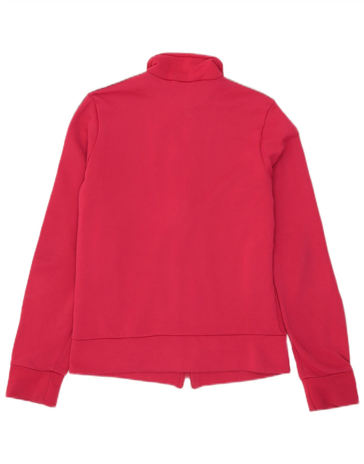 Adidas Mujer Chándal Top Chaqueta UK 12 Medio Rosa Poliéster