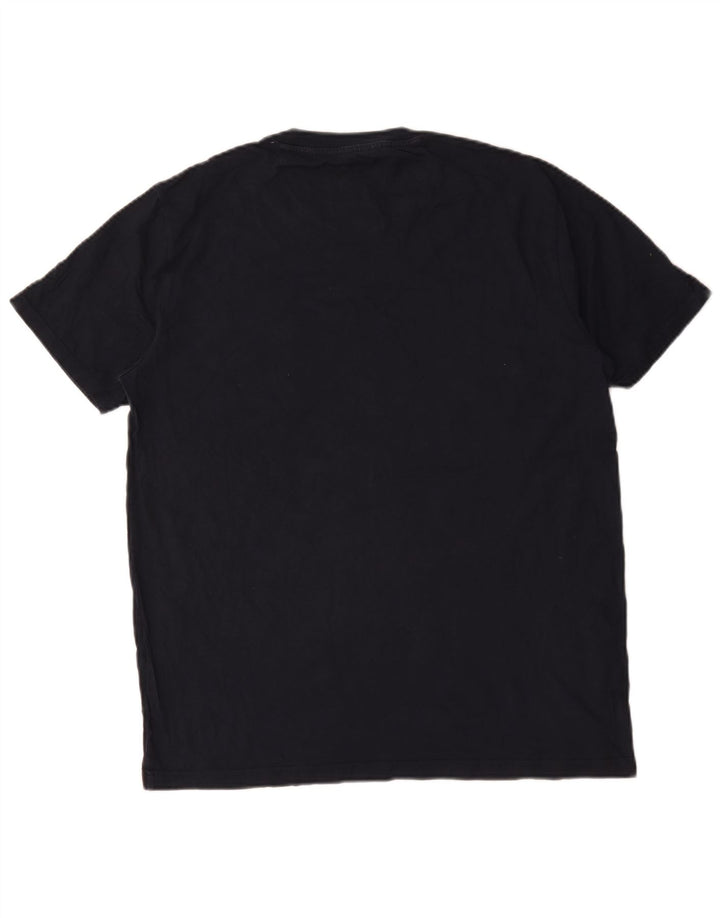 Penguin - Camiseta para hombre, talla grande, color azul marino, algodón