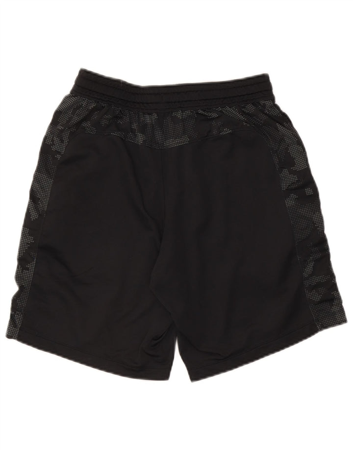 Under Armour Pantalones cortos deportivos para hombre Pequeño poliéster de camuflaje negro