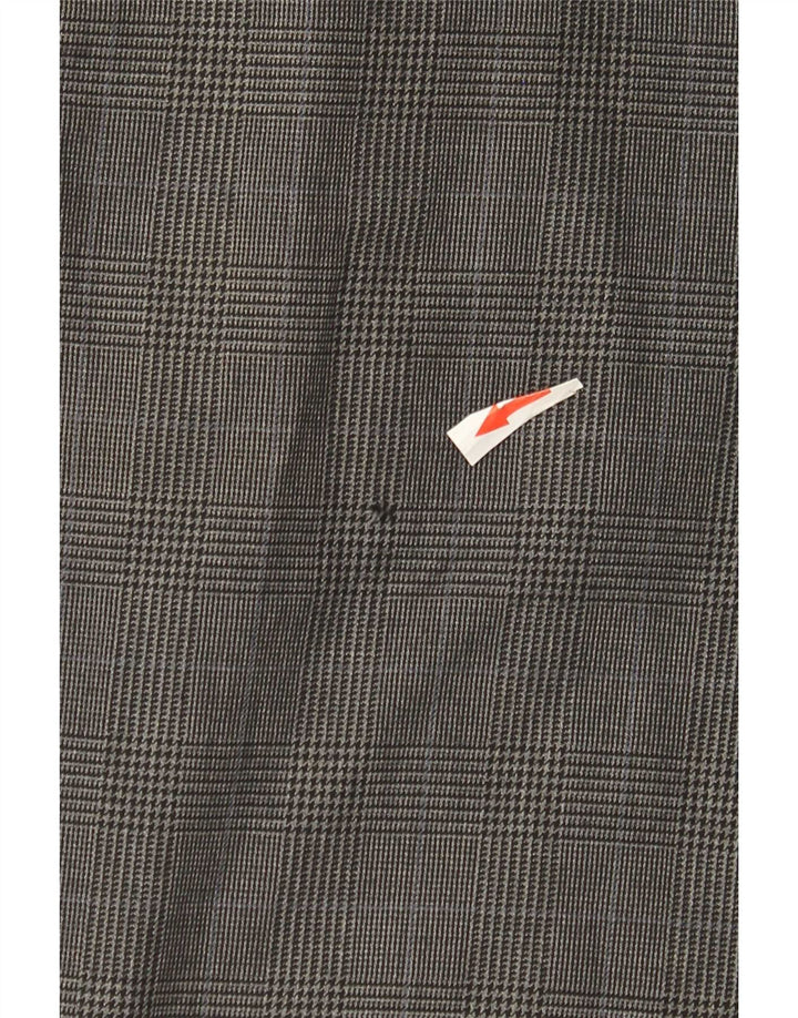 Pantalones chinos Gap Extra Sim Fit para hombre W34 L32 Algodón a cuadros gris