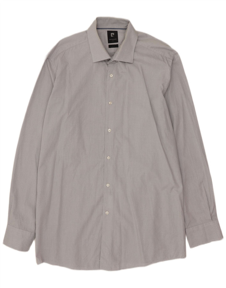 PIERRE CARDIN Camisa Hombre Talla 43 XL Azul Moteado