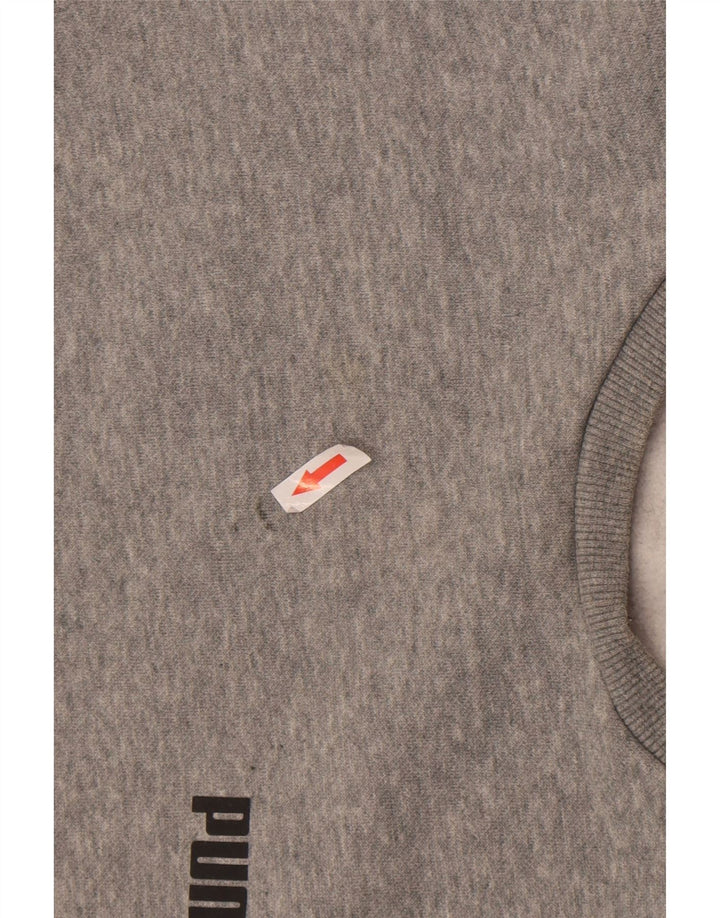 Puma Hombre Sudadera Jumper Small Gris Moteado