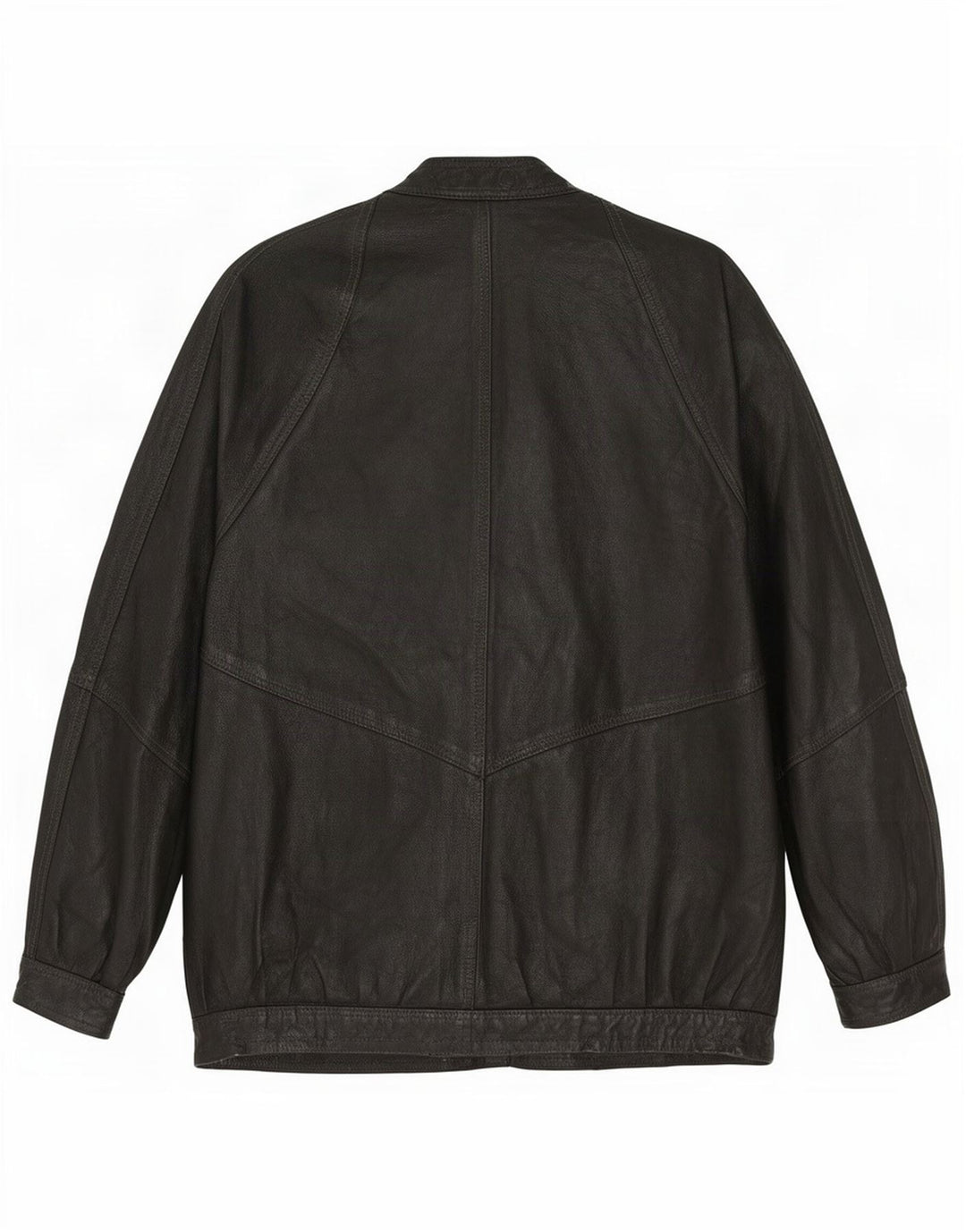 Vintage mujer chaqueta de cuero Reino Unido 14 grande negro