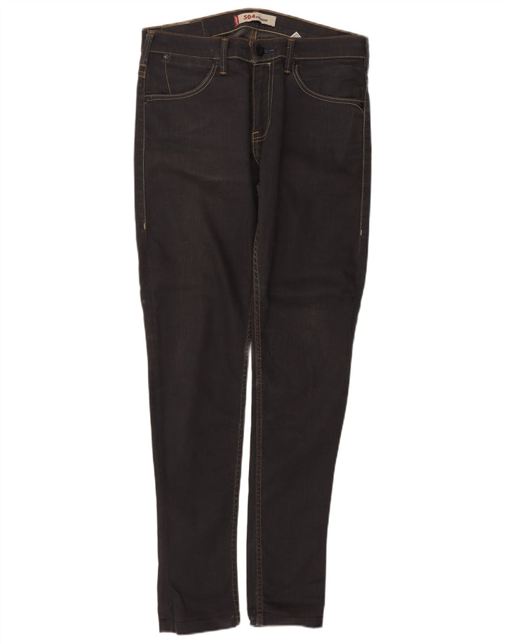 Levi's Jeans rectos 504 para hombre W32 L34 Algodón gris