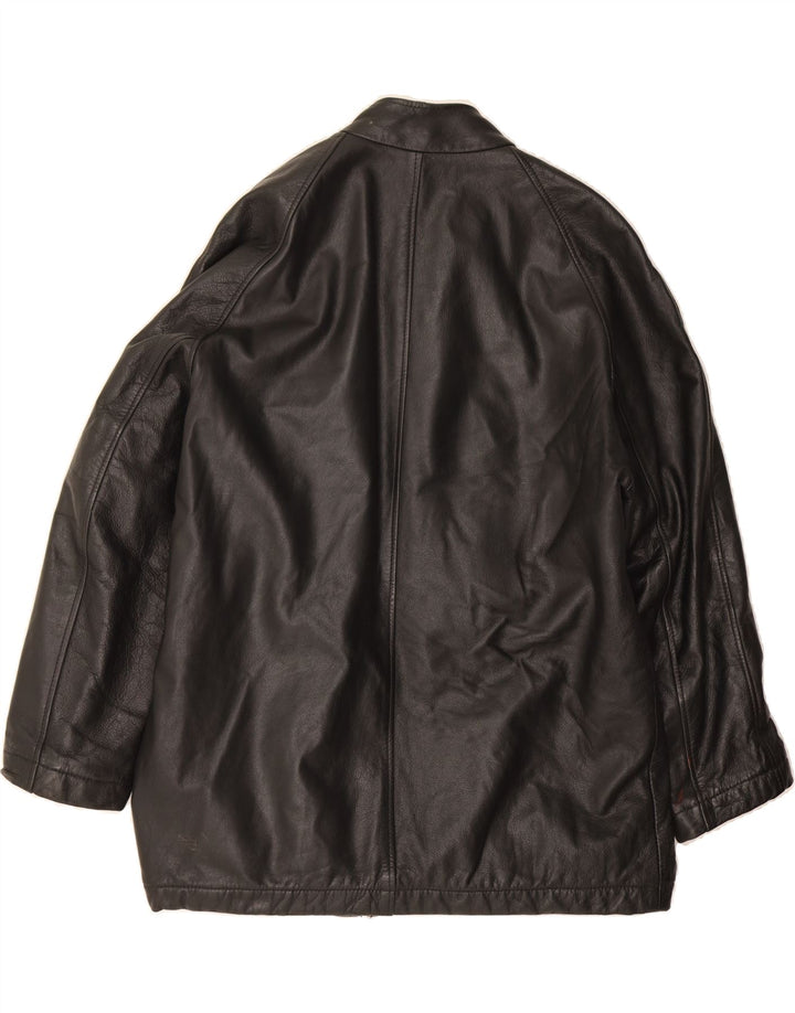 VINTAGE Mens Bomber Jacket UK 40 Large Black Vintage Vintage and Second-Hand Vintage from Messina Hembry 