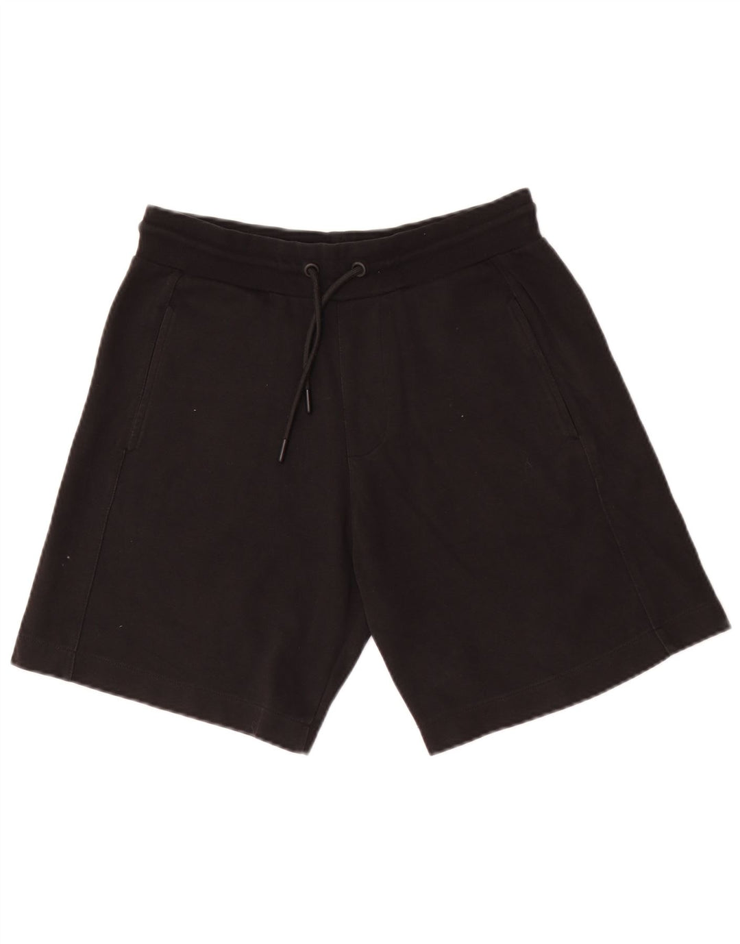 Zara Hombre Shorts Deportivos Pequeños Algodón Negro