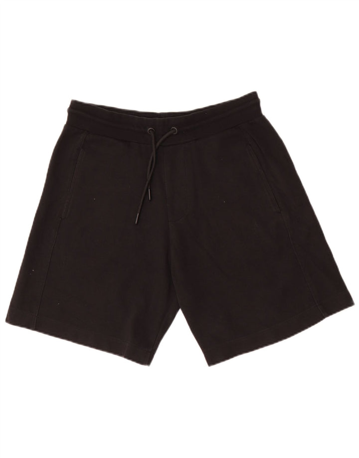 Zara Hombre Shorts Deportivos Pequeños Algodón Negro