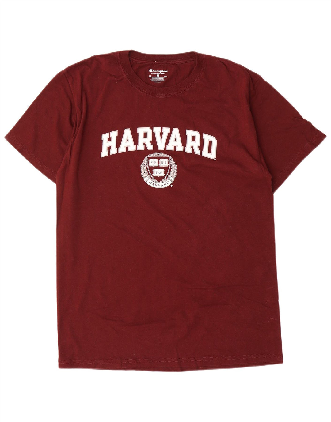Champion Harvard Regular Graphic Camiseta Top Algodón Granate Medio