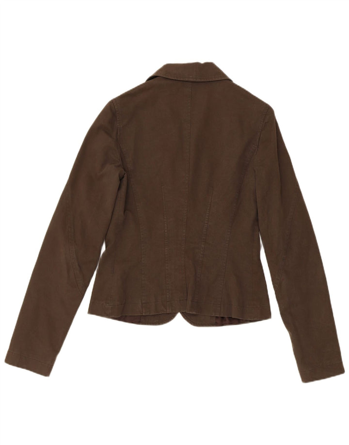 Chaqueta tipo blazer de 3 botones para mujer Liu Jo IT 44 Algodón marrón medio