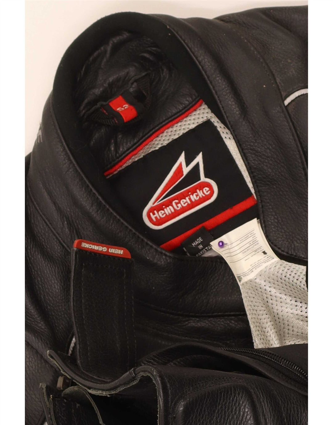 Hein Gericke Chaqueta motera de cuero para mujer EU 52 Cuero negro grande