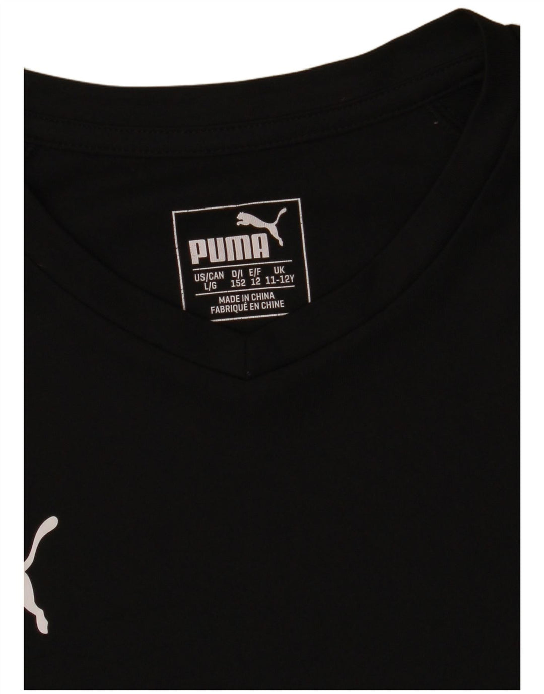 Puma Camiseta Niño Top 11-12 Años Negro Poliéster