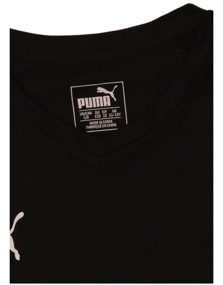 Puma Camiseta Niño Top 11-12 Años Negro Poliéster