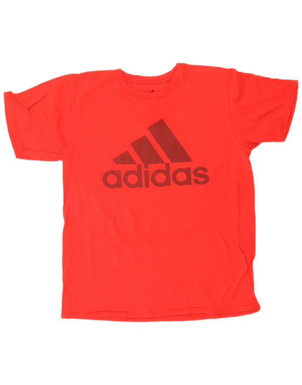 Adidas - Camiseta gráfica para hombre, talla grande, algodón rojo