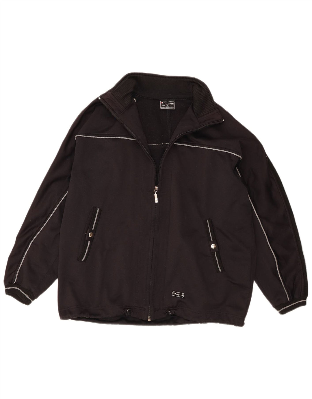 Champion Chaqueta de chándal extragrande para mujer UK 10 Small Poliéster negro