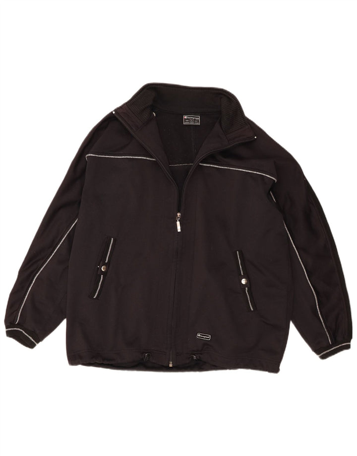 Champion Chaqueta de chándal extragrande para mujer UK 10 Small Poliéster negro