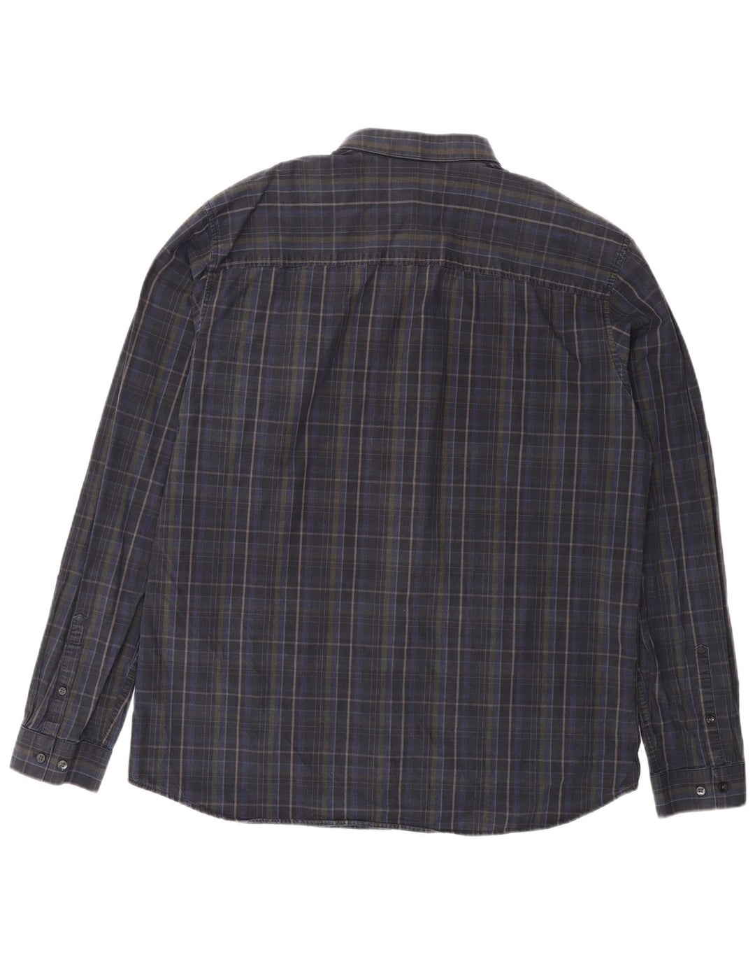 Camisa Jack & Jones Hombre XL Azul Marino Cuadros Algodón
