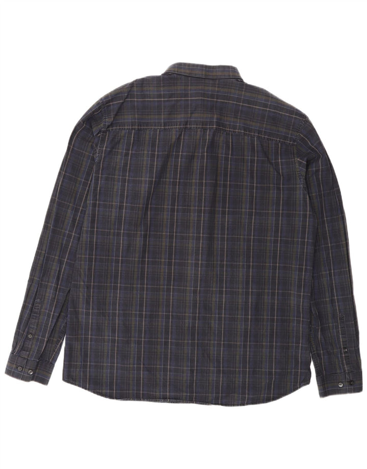 Camisa Jack & Jones Hombre XL Azul Marino Cuadros Algodón