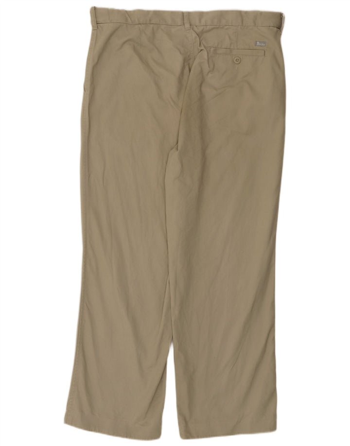 Marks & Spencer Pantalón chino recto azul Harbor para hombre W38 L31 Beige
