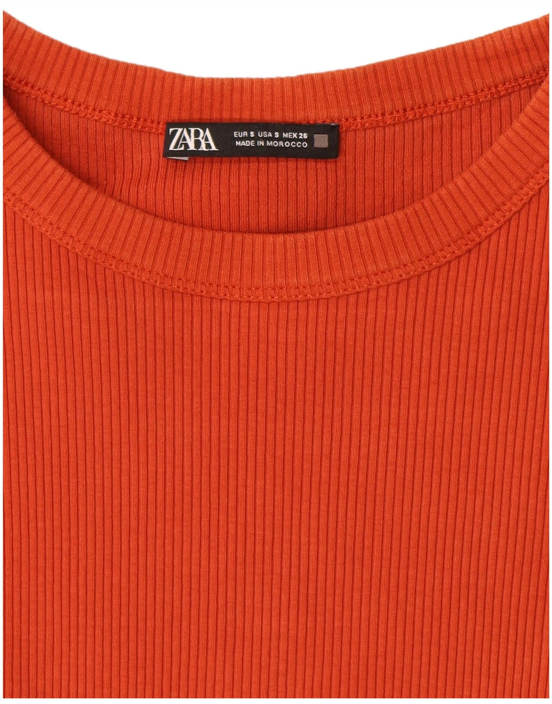 Zara Vestido largo sin mangas para mujer UK 8 Small Naranja
