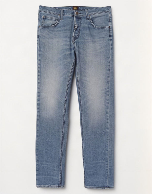 Lee Mens Daren Straight Jeans W34 L34 Blue Cotton
