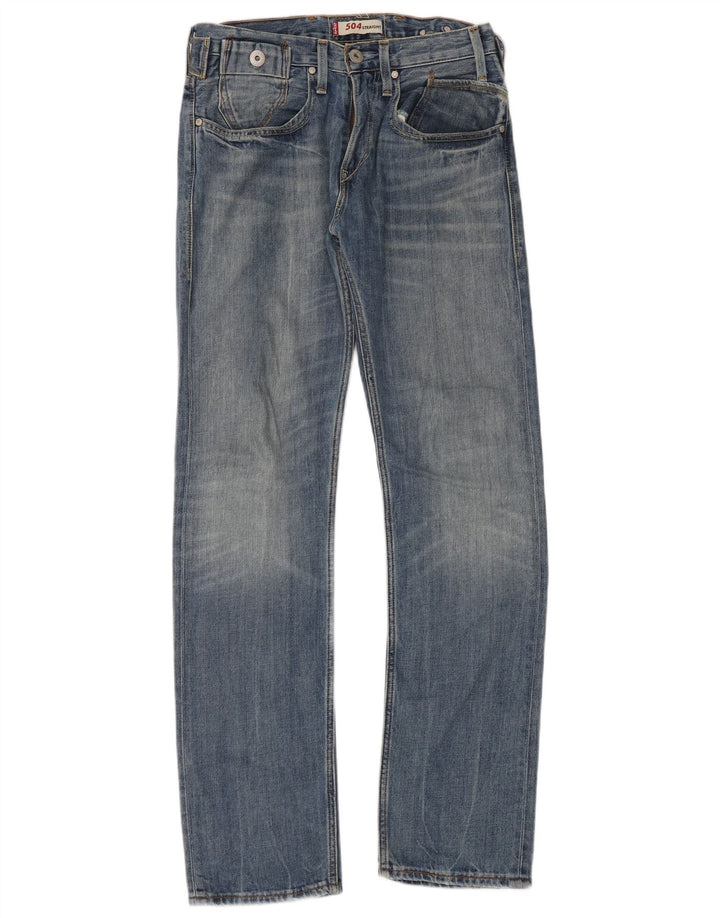 Levi's Vaqueros rectos 504 para hombre W32 L34 Algodón azul