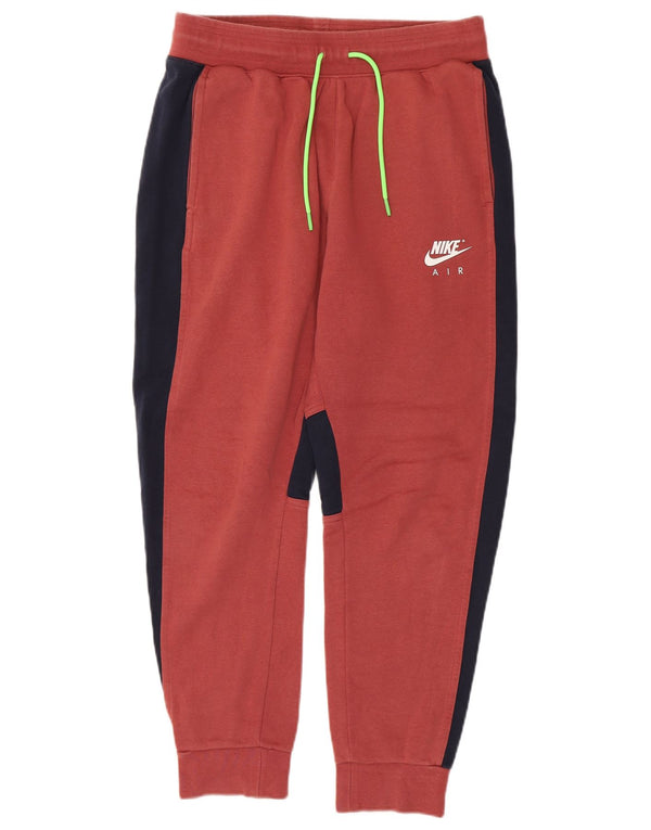 Nike - Pantalones de chándal para mujer, talla 40, talla mediana, color rojo, algodón