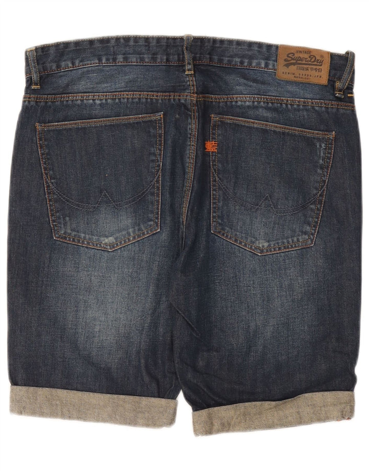 Superdry Shorts De Mezclilla Slim W32 Medium Azul Marino Hombre