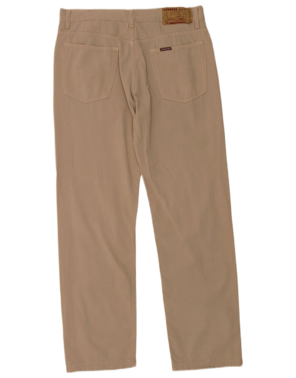 Pantalones informales rectos para hombre Carrera W34 L29 Algodón beige