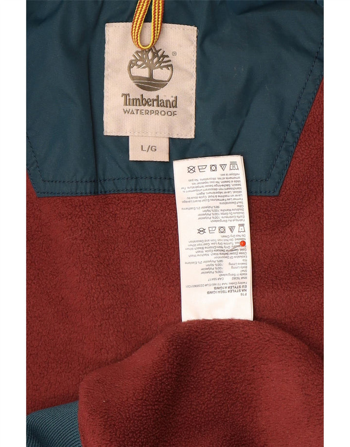Timberland Chaqueta impermeable bomber para hombre Reino Unido 40 Poliéster azul grande