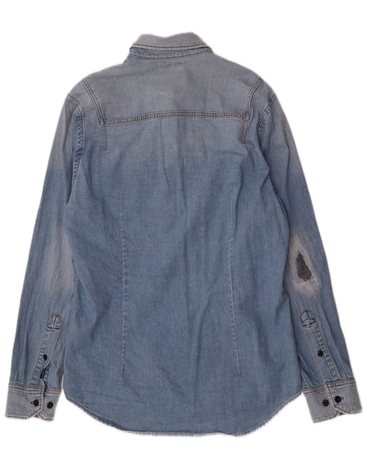 G-Star Hombre Camisa Vaquera Slim Fit Algodón Azul Medio