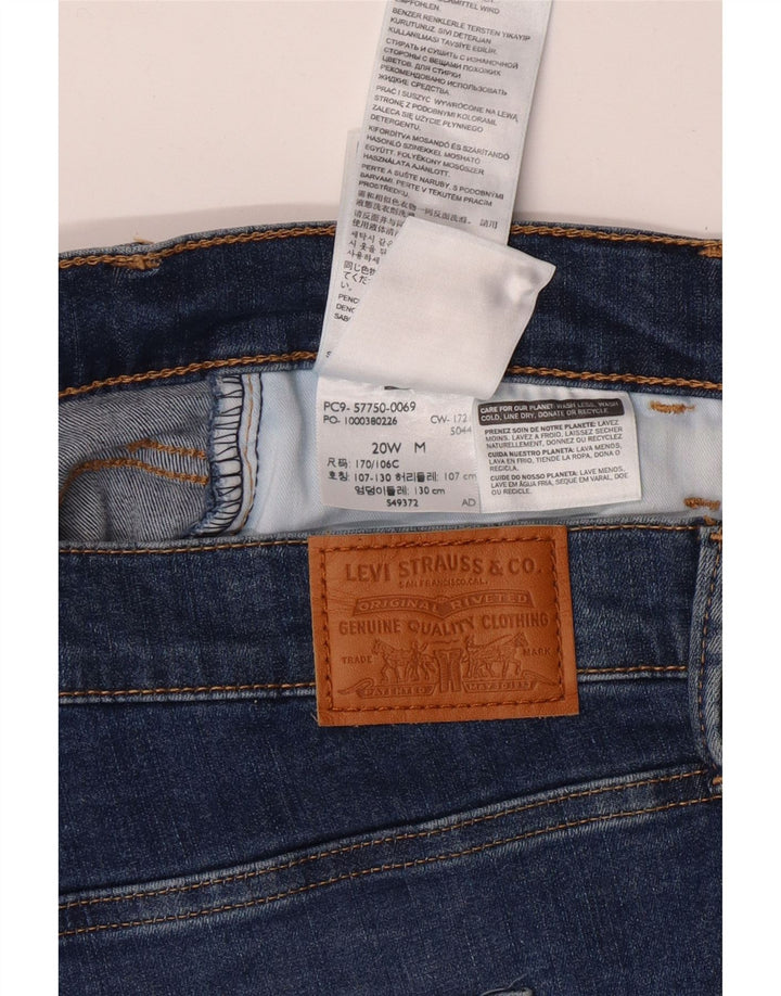 LEVI'S Jeans súper ajustados de talle alto 720 para mujer US 20 3XL W40 L29 Azul