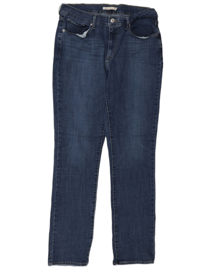 Levi's Vaqueros Rectos Clásicos Mujer W31 L32 Algodón Azul