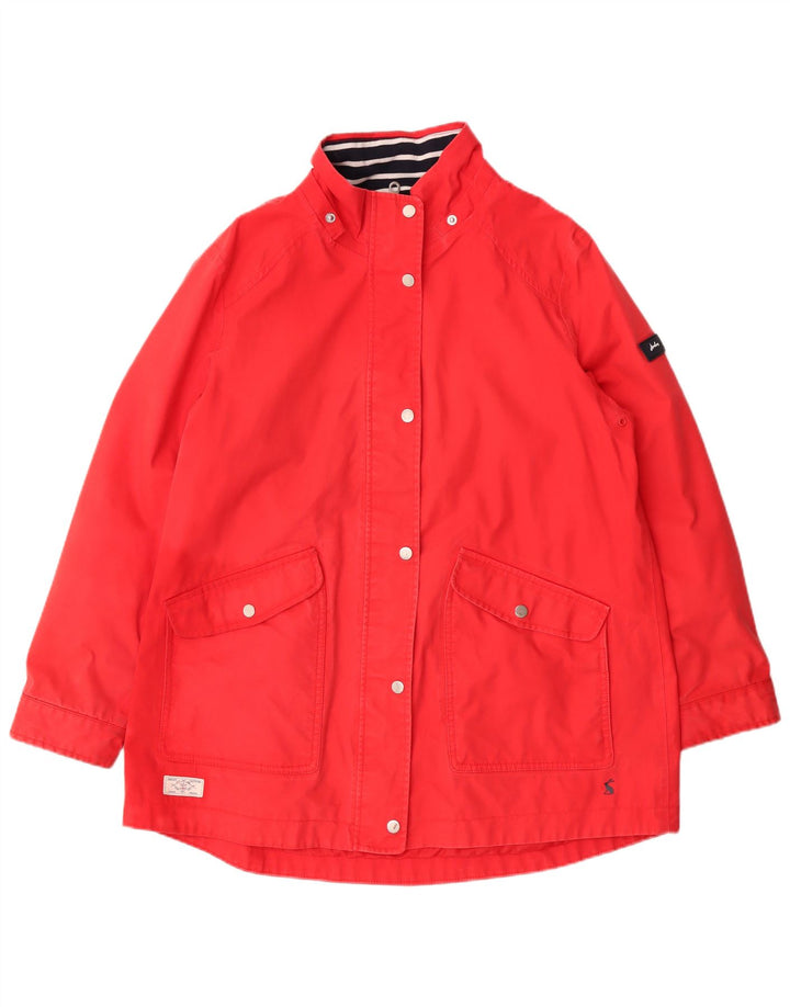 Chaqueta impermeable de gran tamaño para mujer Joules UK 46 Poliéster rojo grande