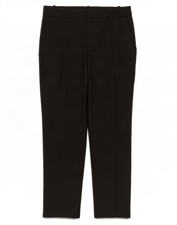 Zara Mujer Pantalón Chino Recto Mediano W28 L27 Negro