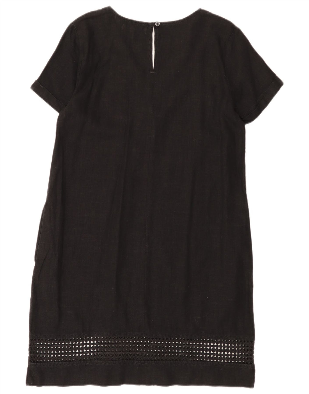 Next Vestido recto para mujer UK 40 Mediano Lino negro